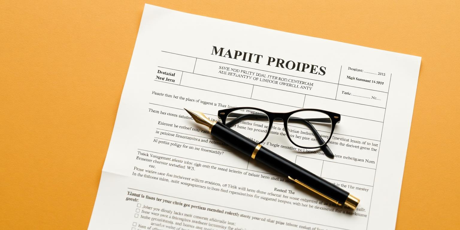 Government Medicaid application form with reading glasses and a fountain pen, illustrating Medicaid nursing home eligibility rules and the look-back period